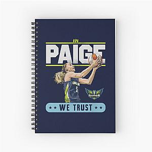 Paige Bueckers In We Trust Spiral Notebook