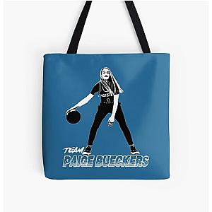 Paige Bueckers Black and White Basic Design Tote Bag