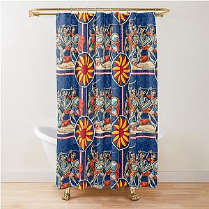 The Battle of the Sicilian Paladins Shower Curtain