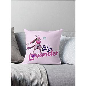Palworld Lovander Smiling Live Laugh Love Flowers Throw Pillow