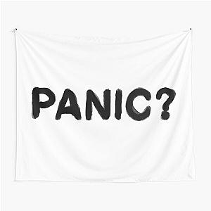 Panic ? Black Oil Paint Tapestry