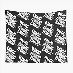 Panic wording, brush font Tapestry