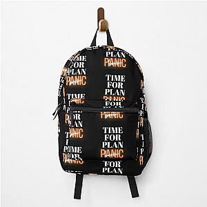 TIME FOR PLAN PANIC Plan B White Funny Backpack