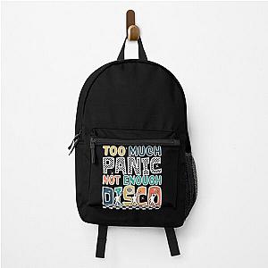 Retro Vintage Too Much Panic Not Enough Disco Backpack