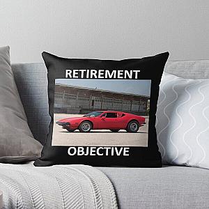 RETIREMENT OBJECTIVE RED PANTERA Throw Pillow RB2611