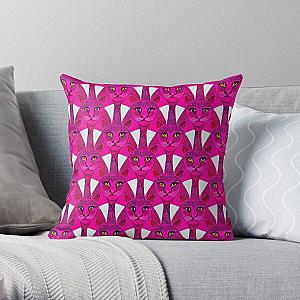 Pink cute geometric cats pantera Throw Pillow RB2611