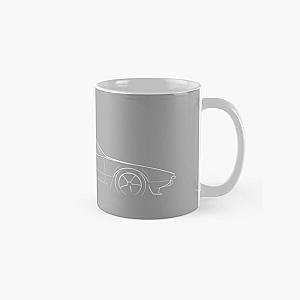 DeTomaso Pantera - profile stencil, white Classic Mug RB2611