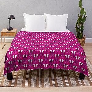 Pink cute geometric cats pantera Throw Blanket RB2611