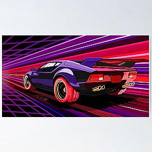 1980 Pantera Car Artwork Merchandise Poster RB2611