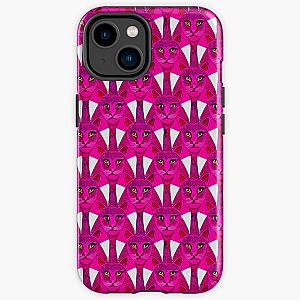 Pink cute geometric cats pantera iPhone Tough Case RB2611