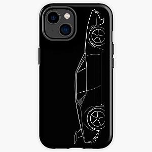 DeTomaso Pantera - profile stencil, white iPhone Tough Case RB2611
