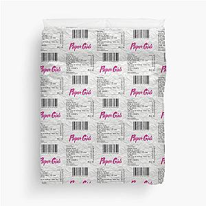 Paper Girls Season 1 Receipt Duvet Cover