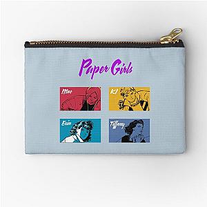 Paper Girls 4 s  Erin Mac KJ Tiffany  retro vintage 80s  girl   Zipper Pouch