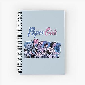 Paper Girls  Erin Mac KJ Tiffany  retro vintage 80s  girl    Spiral Notebook