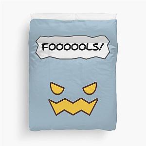 Overcome The Enemy Paper Mario Black Chest Demon Graphic Gifts Duvet Cover