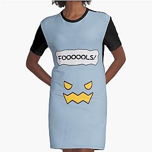 Overcome The Enemy Paper Mario Black Chest Demon Graphic Gifts Graphic T-Shirt Dress