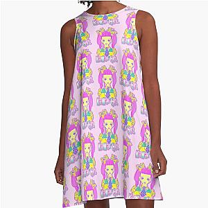 Paradise Kiss - Pastel Kawaii Girl A-Line Dress (Light Pink)