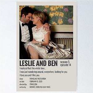 Leslie and Ben Parks and Rec Poster Poster