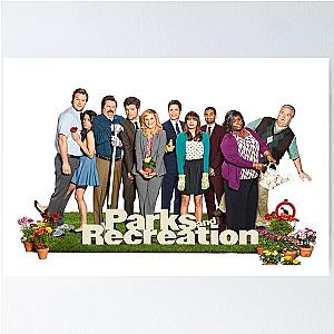 The Parks and Rec Gang Poster