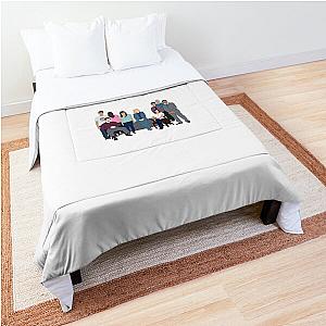 Parks and recreation cast cartoon  Comforter