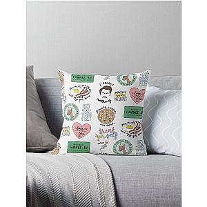 Parks and Recreation TV Show Art Throw Pillow