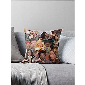 Parks and Recreation collage Throw Pillow