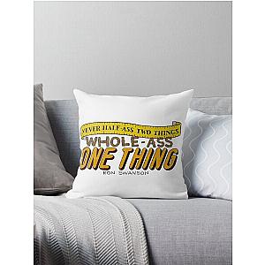 Ron Swanson Parks and Recreation Quote Throw Pillow