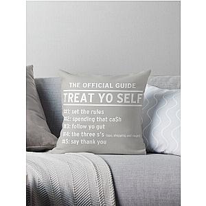 Parks and Recreation - TREAT YO SELF Throw Pillow