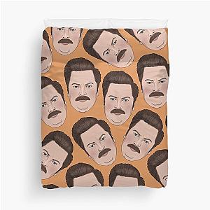 Ron Swanson Parks and Recreation  Duvet Cover