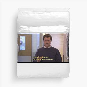 Funny Parks and Recreation Ron Swanson  Duvet Cover