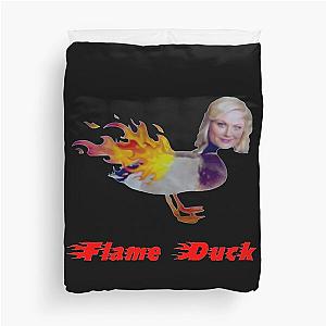 Parks and Recreation Flame Duck   	 Duvet Cover