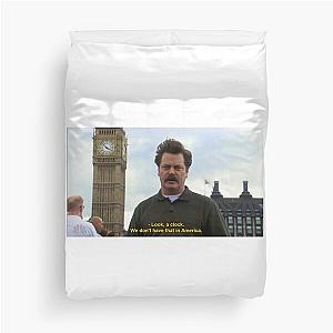 Funny Parks and Recreation Ron Swanson  Duvet Cover