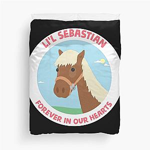 Retro Parks And Recreation Li'L Sebastian Duvet Cover