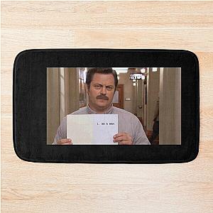 Funny Parks and Recreation Ron Swanson Bath Mat