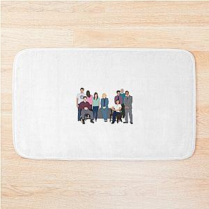 Parks and recreation cast cartoon  Bath Mat