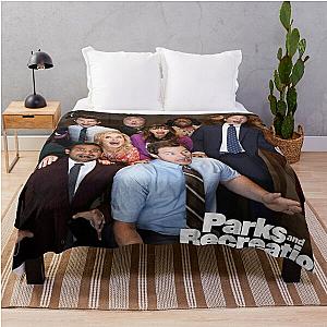 The Parks and Rec Cast  Throw Blanket