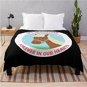 Retro Parks And Recreation Li'L Sebastian Throw Blanket