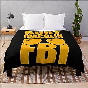 Funny Gift For Parks And Recreation Burt Macklin Fbi - Parks And Recreation Throw Blanket