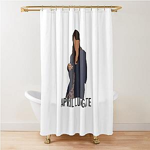 April Ludgate Drawing - Parks and Recreation  Shower Curtain