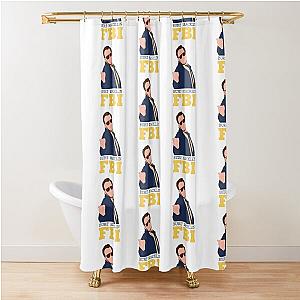 Parks and Recreation Burt Macklin FBI Shower Curtain