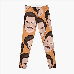 Ron Swanson Parks and Recreation  Leggings