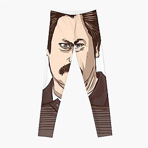 Ron Swanson Parks and Recreation TV Superstar Leggings