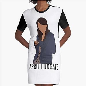 April Ludgate Drawing - Parks and Recreation  Graphic T-Shirt Dress