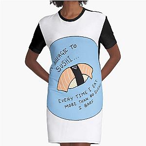 Parks and Recreation - Sushi Graphic T-Shirt Dress