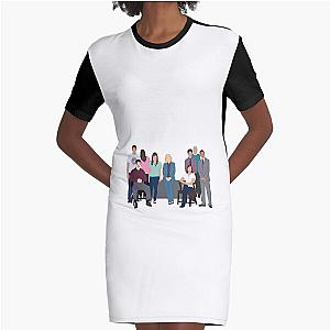 Parks and recreation cast cartoon  Graphic T-Shirt Dress