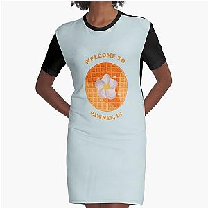 Parks and Recreation Waffle JJ's diner Graphic T-Shirt Dress