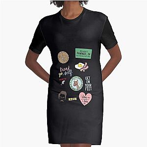 Parks and Recreation TV Show Art Graphic T-Shirt Dress