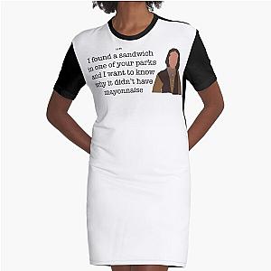 Mayonnaise Lady Parks and Recreation Graphic T-Shirt Dress