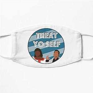 Treat Yo Self - Parks and Recreation Flat Mask