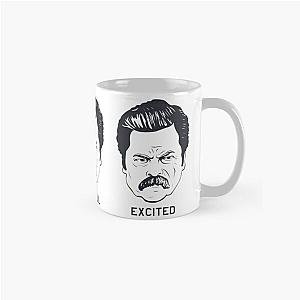 Ron Swanson Emotions Parks and Recreation Classic Mug